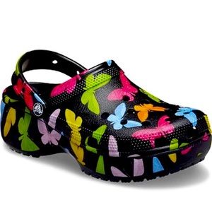 Butterfly Platform Crocs